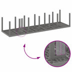 Garden Dining Set 15 pcs Light Grey Polt rattan