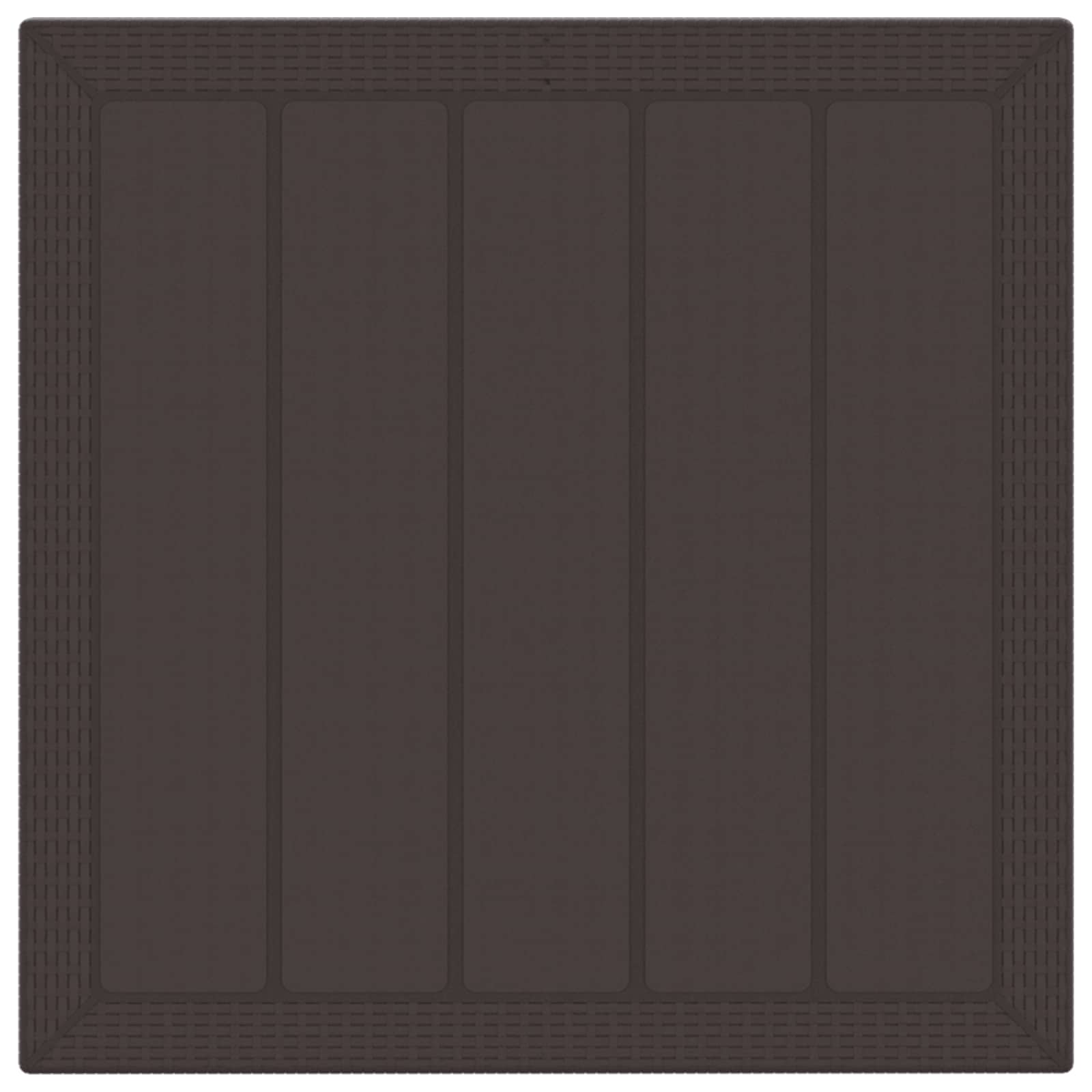 Garden Dining Set 3 pcs Brown Polypropylene