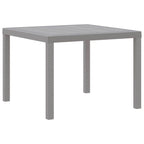 Garden Dining Set 3 pcs Light Grey Polypropylene