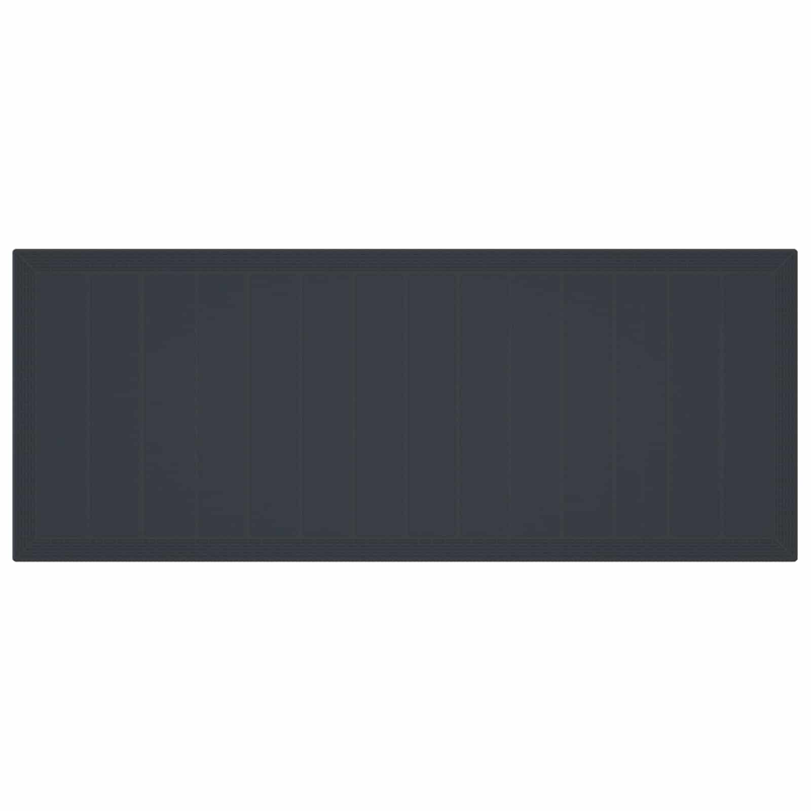 Garden Dining Set 9 pcs Anthracite Polt rattan