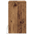LED Bedside Cabinet Old wood 38 x 34 x 61 cm Engineered wood