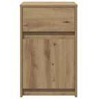 LED Bedside Cabinet Artisan oak 38 x 34 x 61 cm Engineered wood