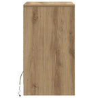 LED Bedside Cabinet Artisan oak 38 x 34 x 61 cm Engineered wood