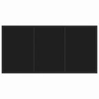 Garden Dining Set 5 pcs Black Powder-Coated Steel