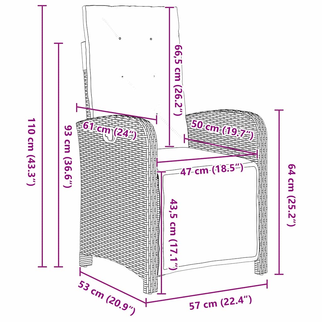 Garden Dining Set with Cushion 5 pcs Grey Poly Rattan