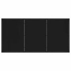 Garden Dining Set 5 pcs Black Poly Rattan