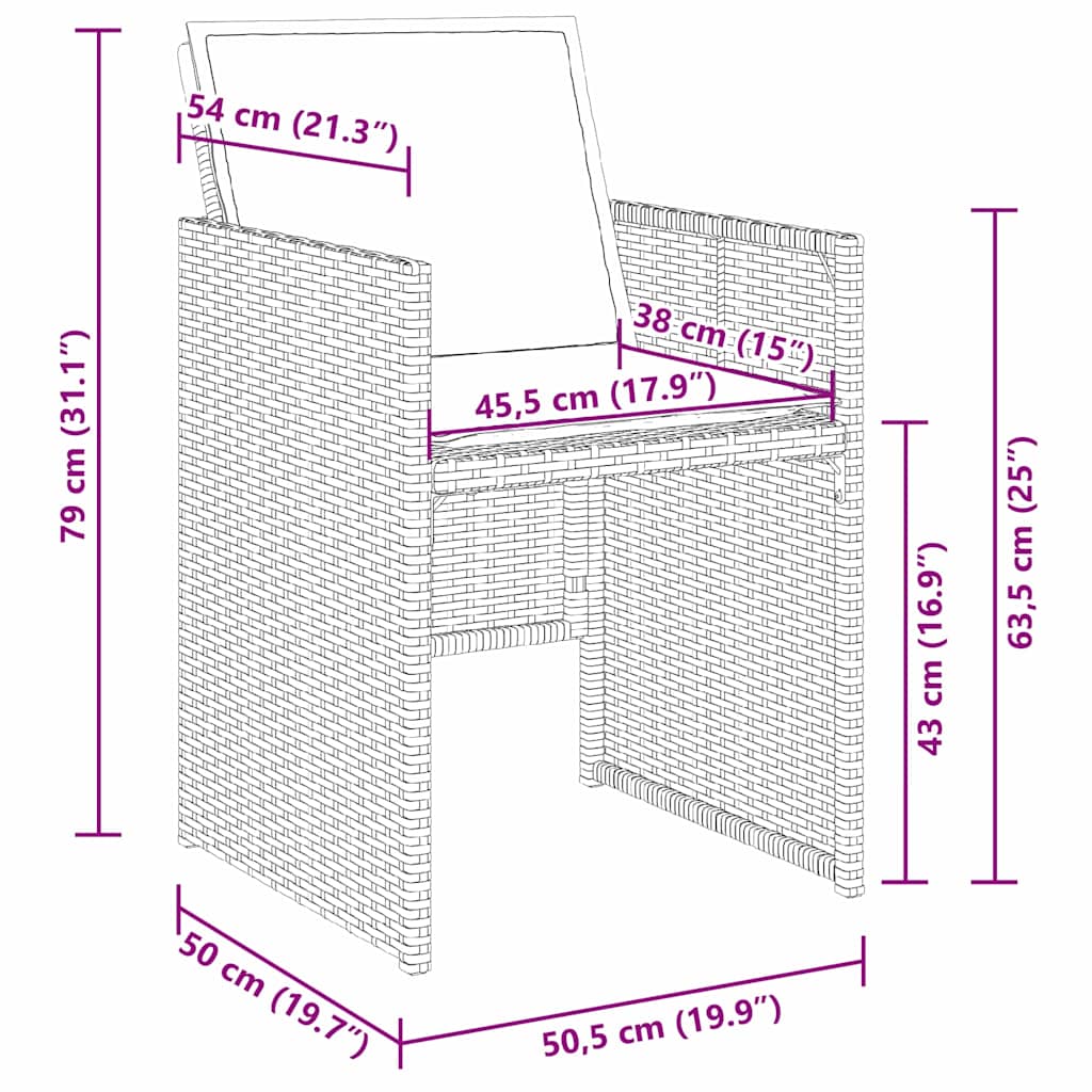 Garden Dining Set 5 pcs Grey Poly Rattan