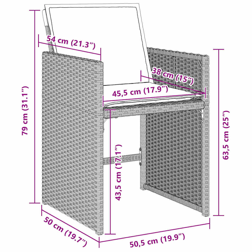 Garden Dining Set 5 pcs Light Grey Poly Rattan