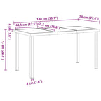 Garden Dining Set 5 pcs Beige Poly Rattan