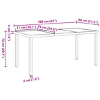 Garden Dining Set 5 pcs Grey Poly Rattan