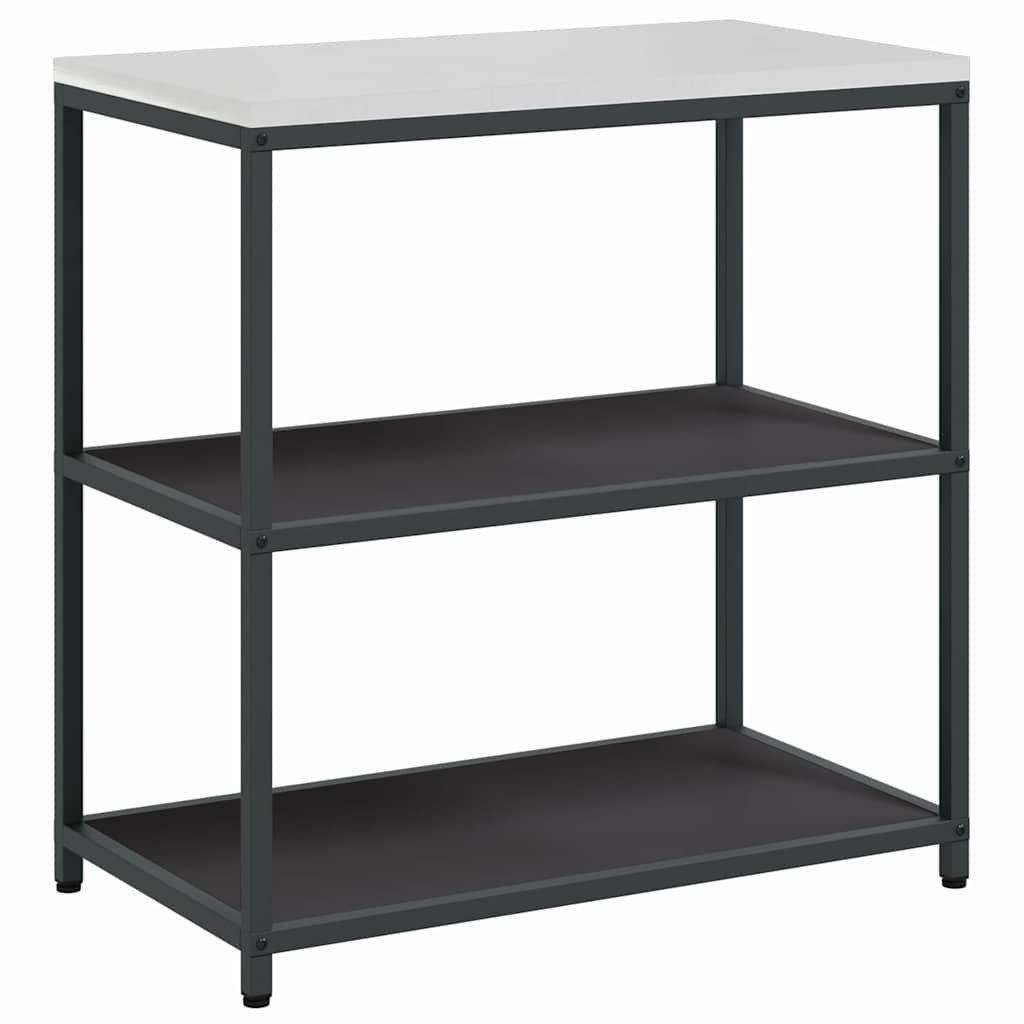 Kitchen Storage with Shelf Black 90 x 50 x 92 cm Steel