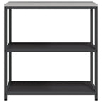 Kitchen Storage with Shelf Black 90 x 50 x 92 cm Steel