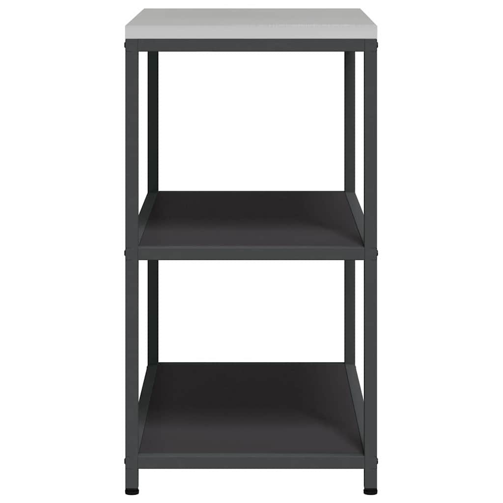 Kitchen Storage with Shelf Black 90 x 50 x 92 cm Steel