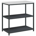 Kitchen Storage with Shelf Anthracite 90 x 50 x 92 cm Steel