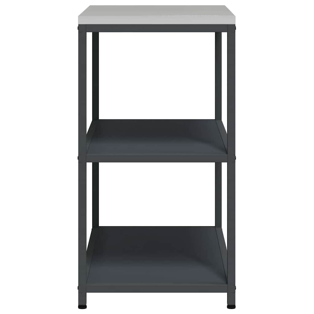 Kitchen Storage with Shelf Anthracite 90 x 50 x 92 cm Steel