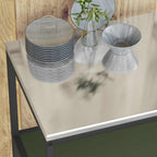 Kitchen Storage with Shelf Olive Green 90 x 50 x 92 cm Steel