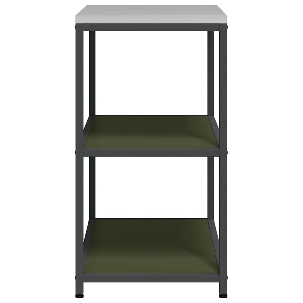 Kitchen Storage with Shelf Olive Green 90 x 50 x 92 cm Steel