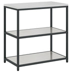 Kitchen Storage with Shelf Silver 90 x 50 x 92 cm Steel