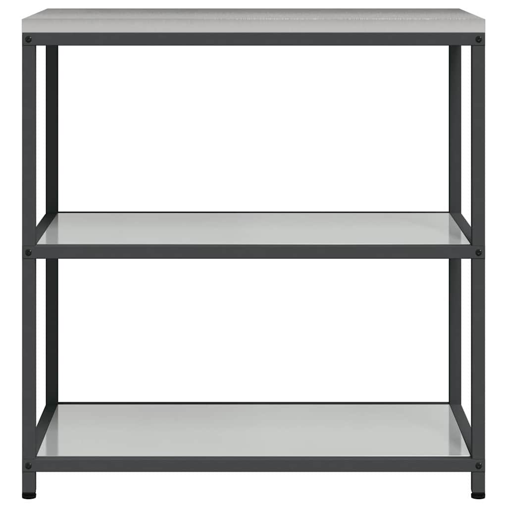 Kitchen Storage with Shelf Silver 90 x 50 x 92 cm Steel