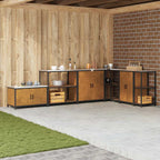 Kitchen Storage with Shelf Rusty 90 x 50 x 92 cm Steel