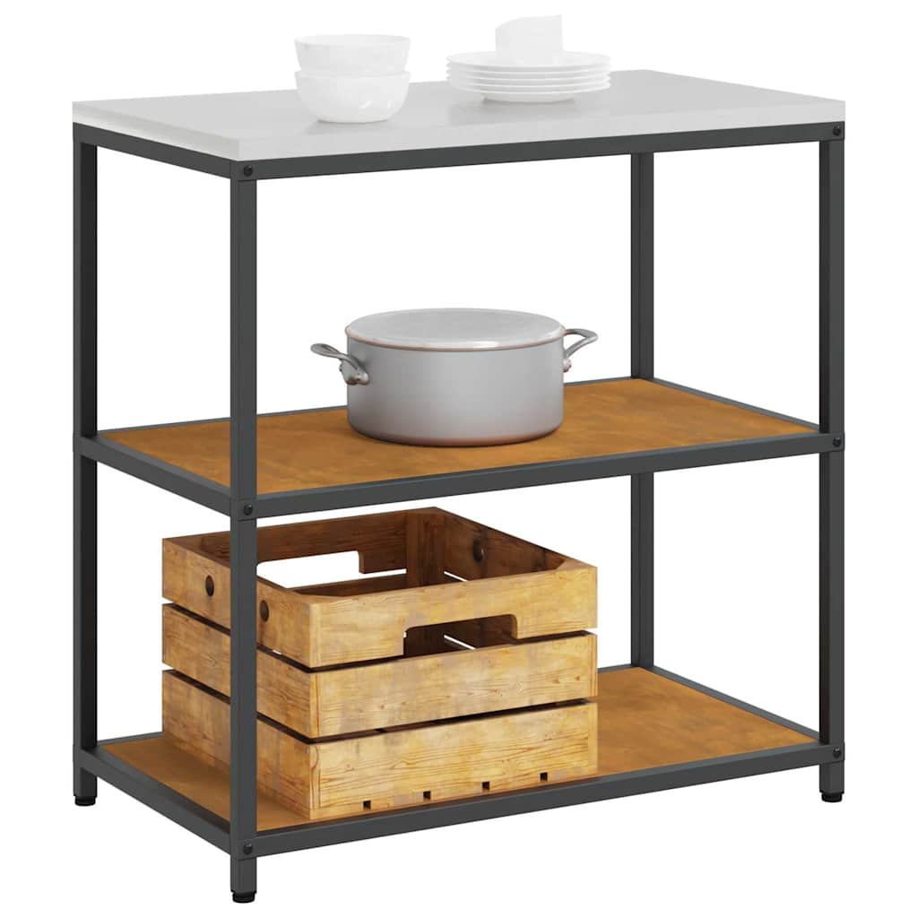 Kitchen Storage with Shelf Rusty 90 x 50 x 92 cm Steel