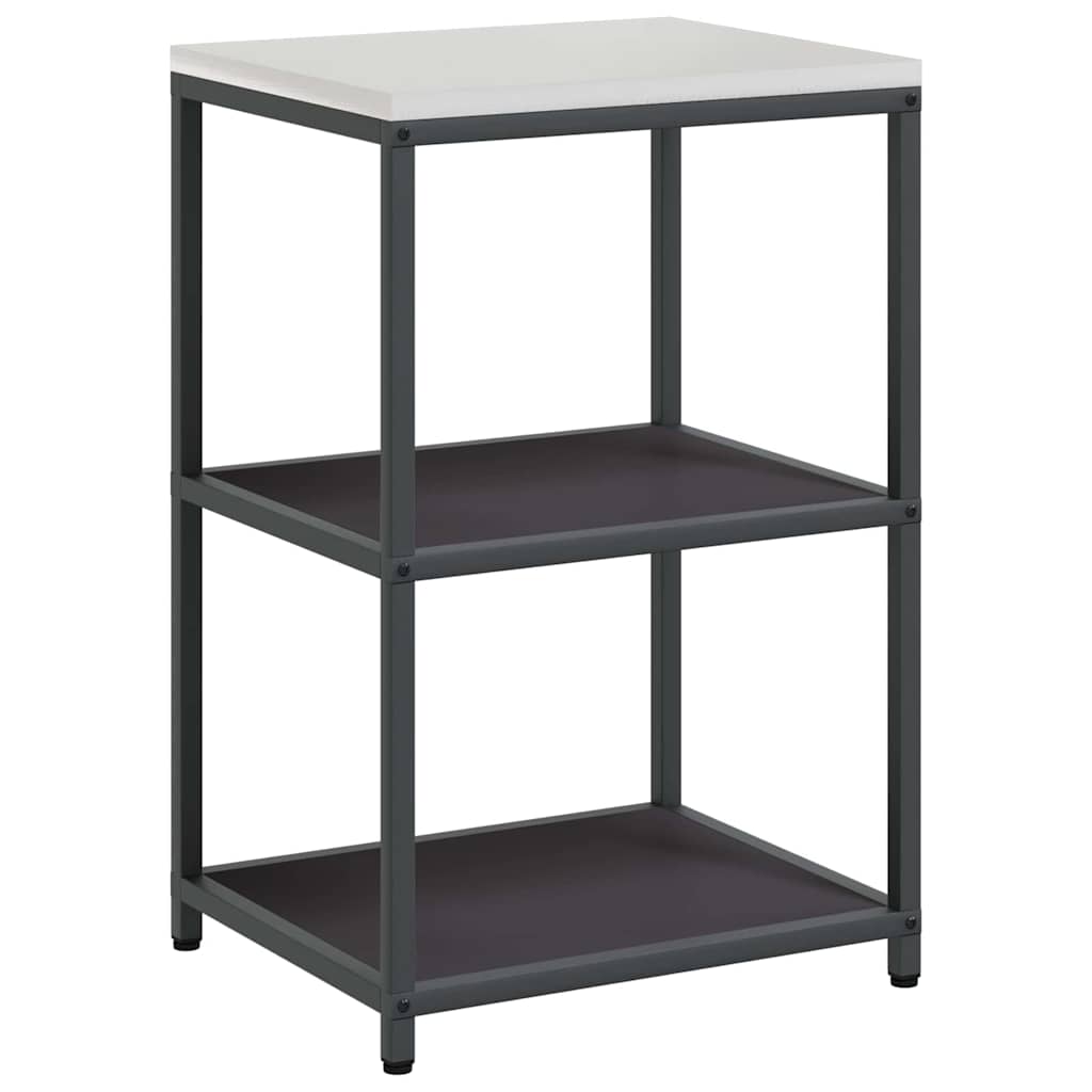 Kitchen Storage with Shelf Black 60 x 50 x 92 cm Steel