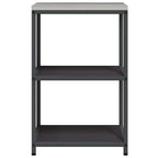 Kitchen Storage with Shelf Black 60 x 50 x 92 cm Steel