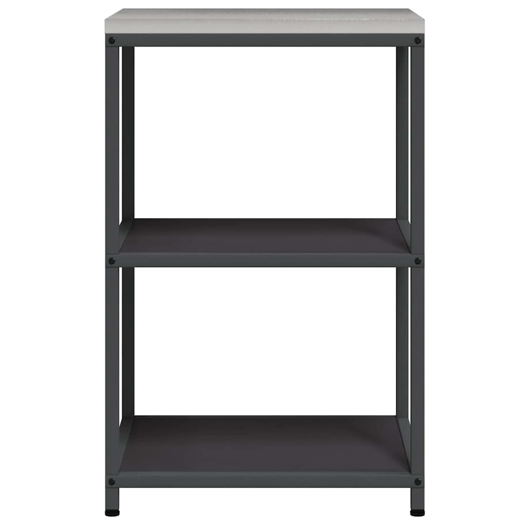 Kitchen Storage with Shelf Black 60 x 50 x 92 cm Steel