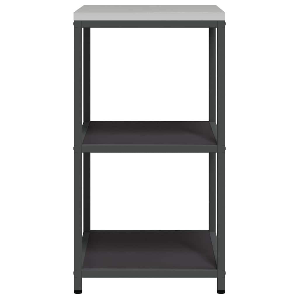 Kitchen Storage with Shelf Black 60 x 50 x 92 cm Steel