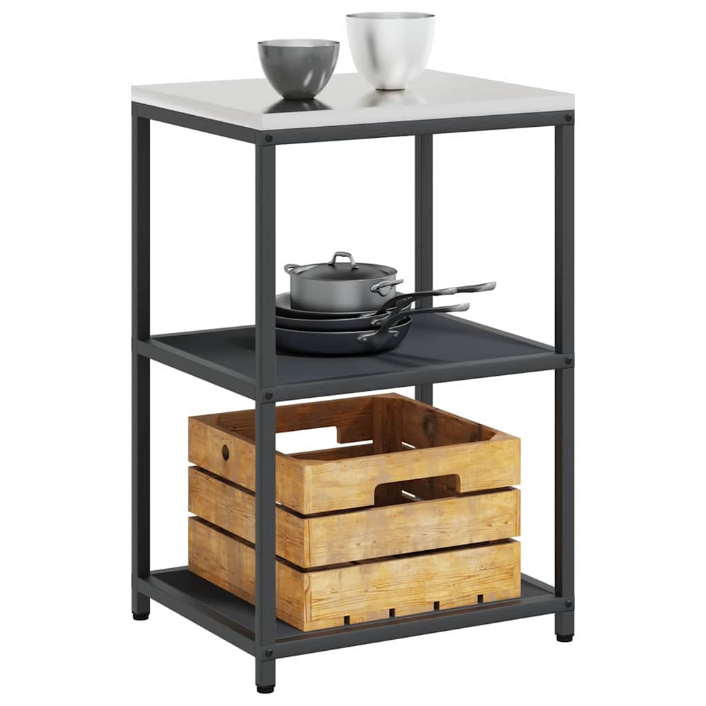 Kitchen Storage with Shelf Anthracite 60 x 50 x 92 cm Steel