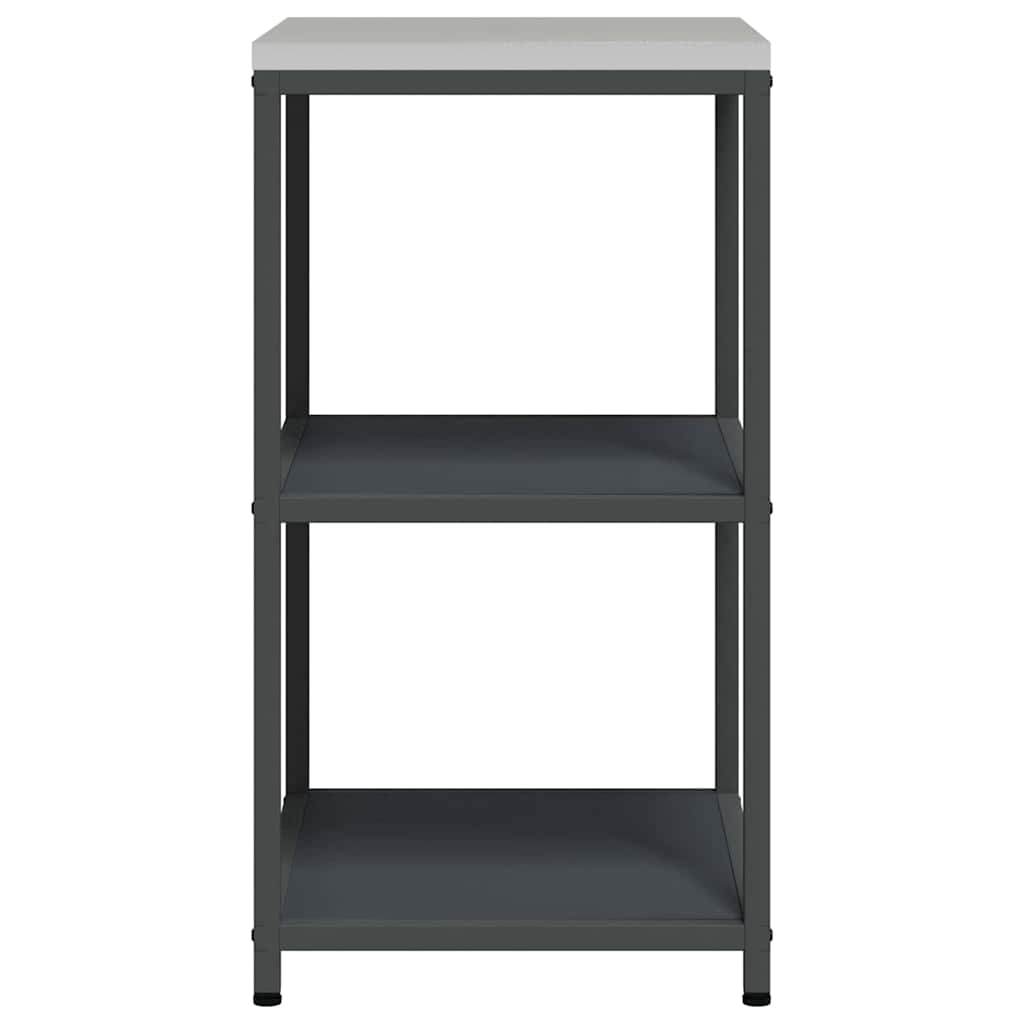 Kitchen Storage with Shelf Anthracite 60 x 50 x 92 cm Steel
