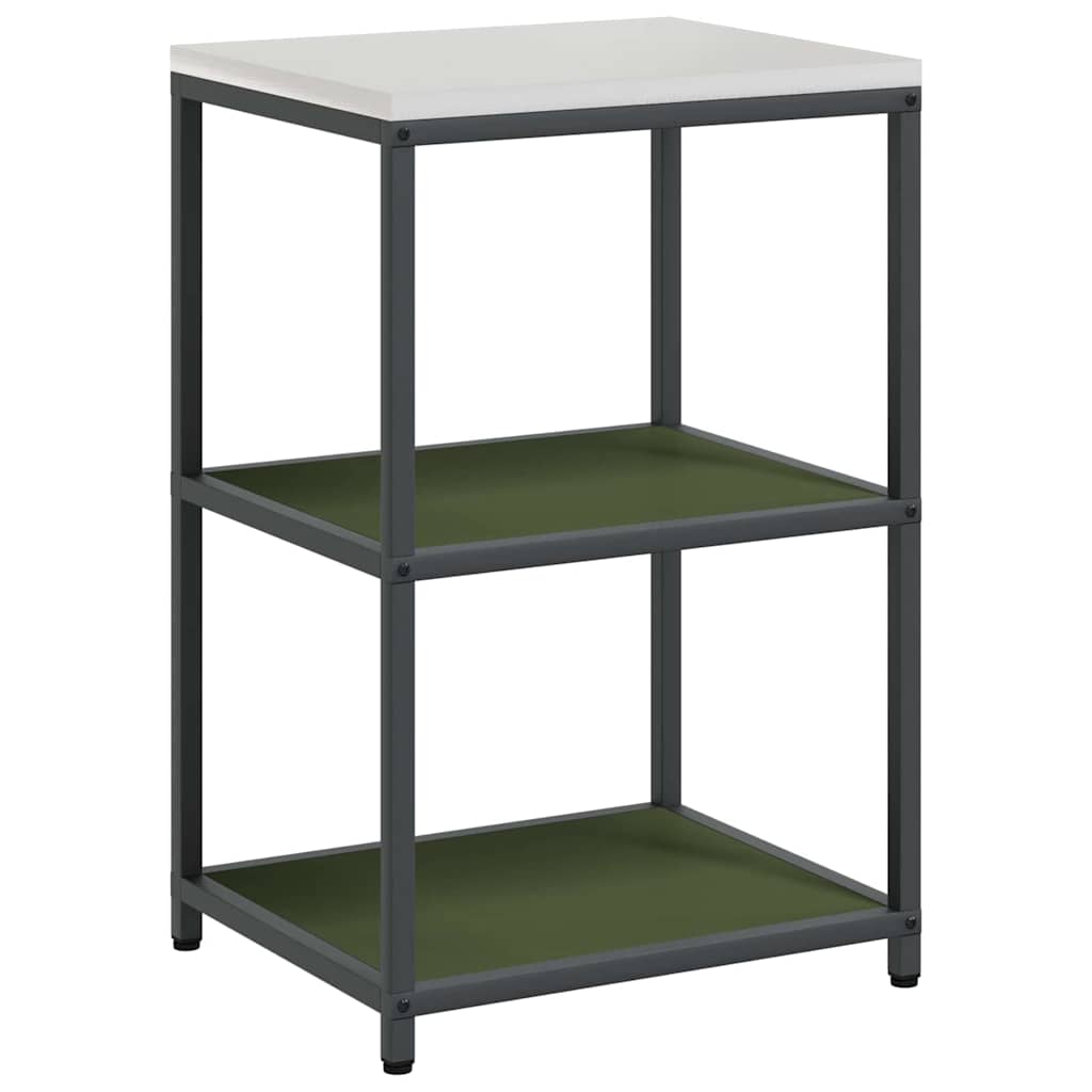 Kitchen Storage with Shelf Olive Green 60 x 50 x 92 cm Steel