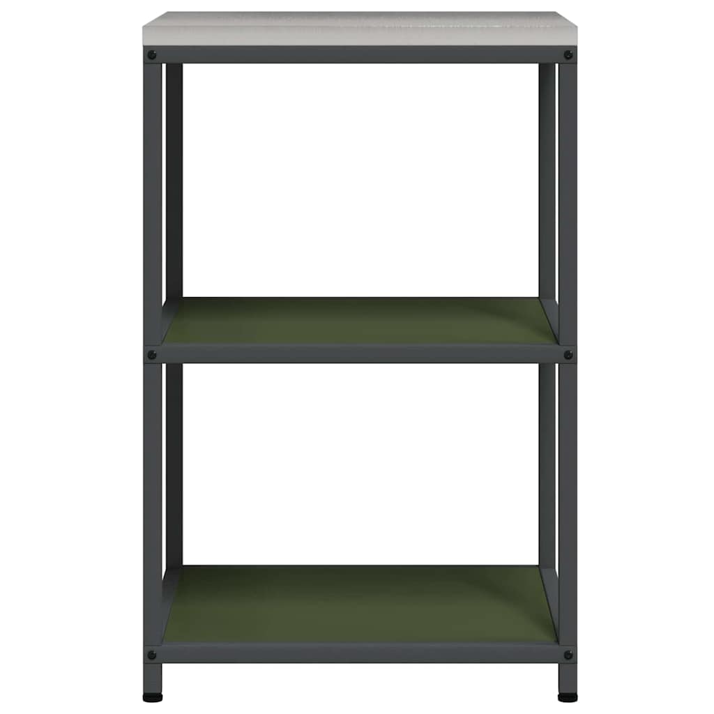 Kitchen Storage with Shelf Olive Green 60 x 50 x 92 cm Steel