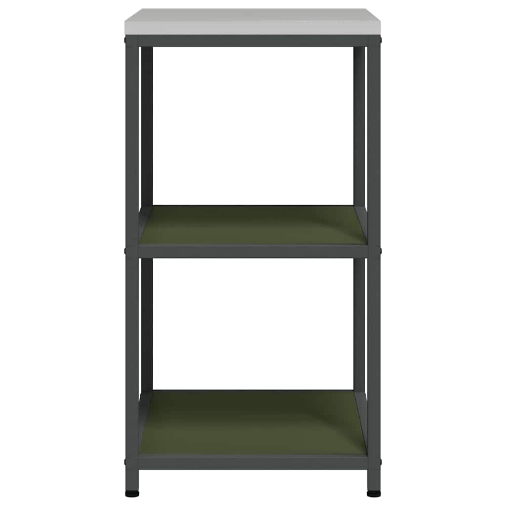 Kitchen Storage with Shelf Olive Green 60 x 50 x 92 cm Steel