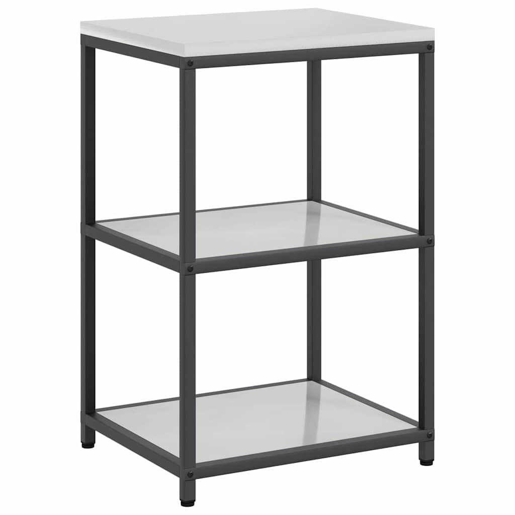 Kitchen Storage with Shelf Silver 60 x 50 x 92 cm Steel