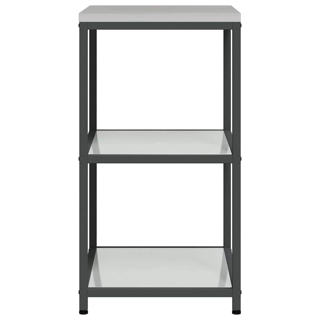 Kitchen Storage with Shelf Silver 60 x 50 x 92 cm Steel