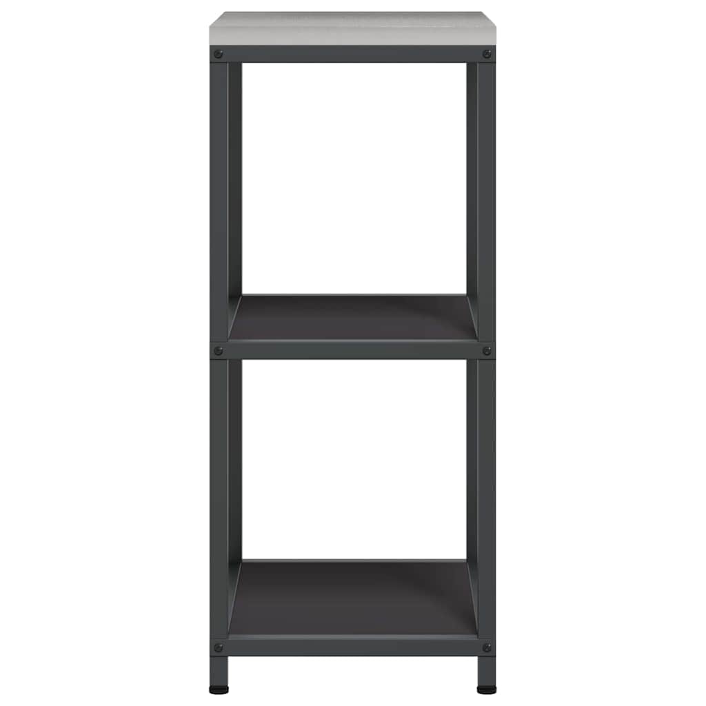 Kitchen Storage with Shelf Black 40 x 50 x 92 cm Steel