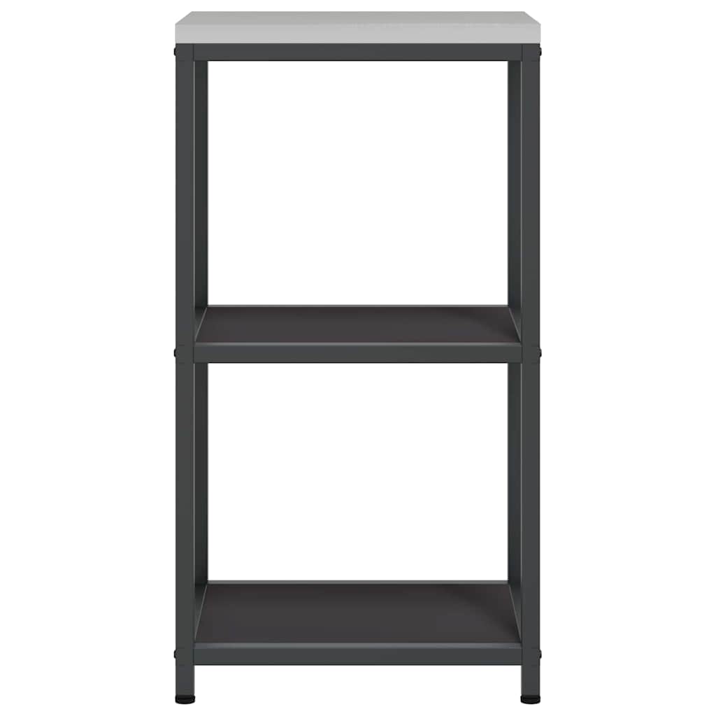 Kitchen Storage with Shelf Black 40 x 50 x 92 cm Steel