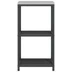 Kitchen Storage with Shelf Black 40 x 50 x 92 cm Steel