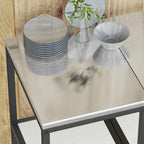 Kitchen Storage with Shelf White 40 x 50 x 92 cm Steel