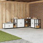 Kitchen Storage with Shelf White 40 x 50 x 92 cm Steel