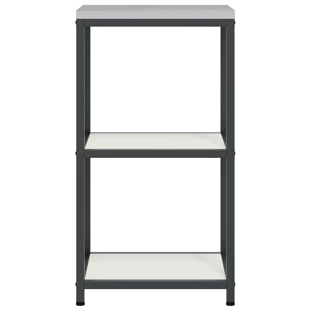 Kitchen Storage with Shelf White 40 x 50 x 92 cm Steel