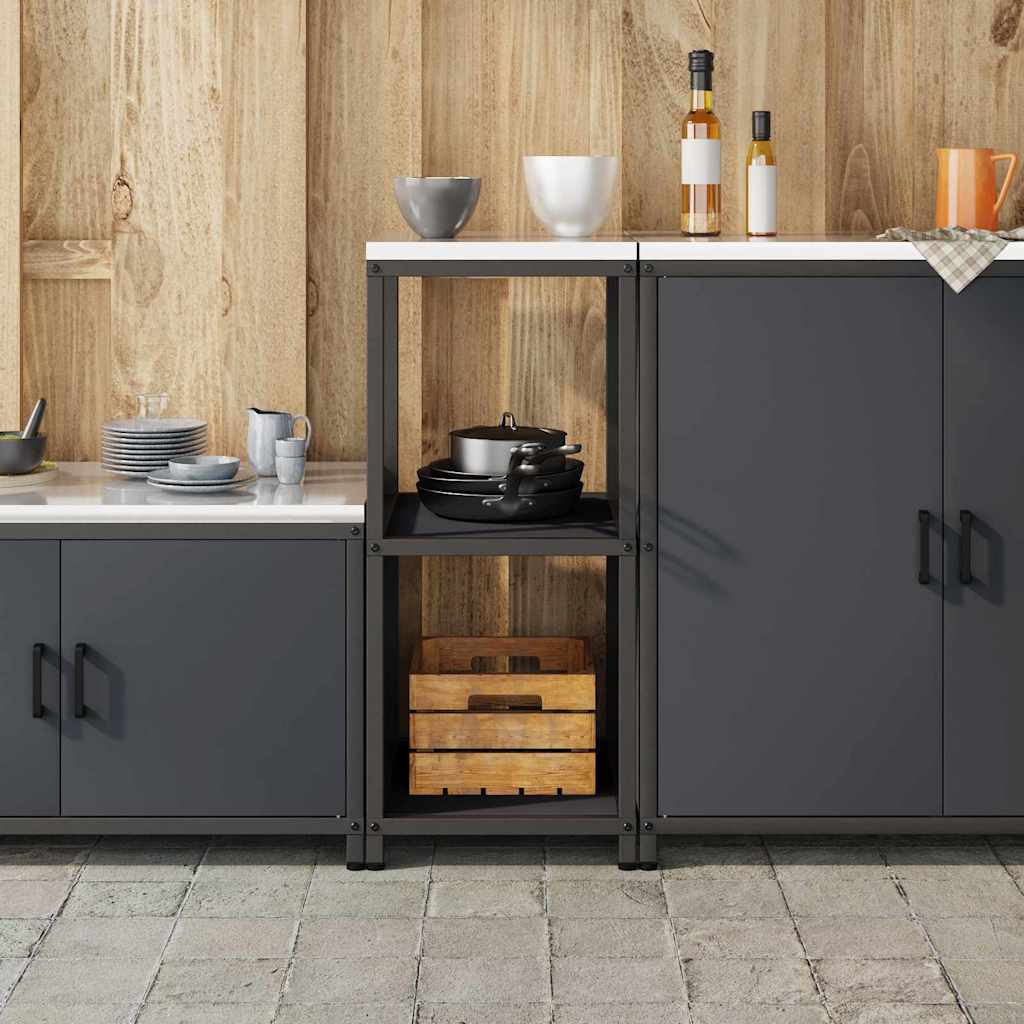 Kitchen Storage with Shelf Anthracite 40 x 50 x 92 cm Steel