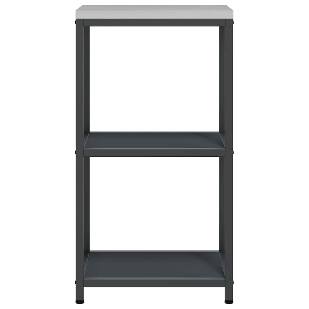 Kitchen Storage with Shelf Anthracite 40 x 50 x 92 cm Steel