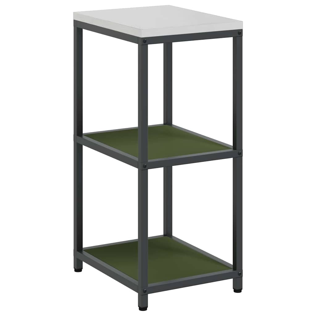Kitchen Storage with Shelf Olive Green 40 x 50 x 92 cm Steel