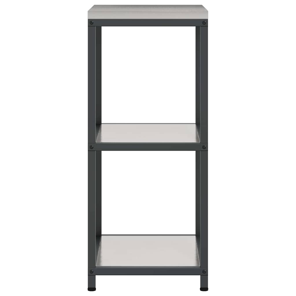 Kitchen Storage with Shelf Silver 40 x 50 x 92 cm Steel