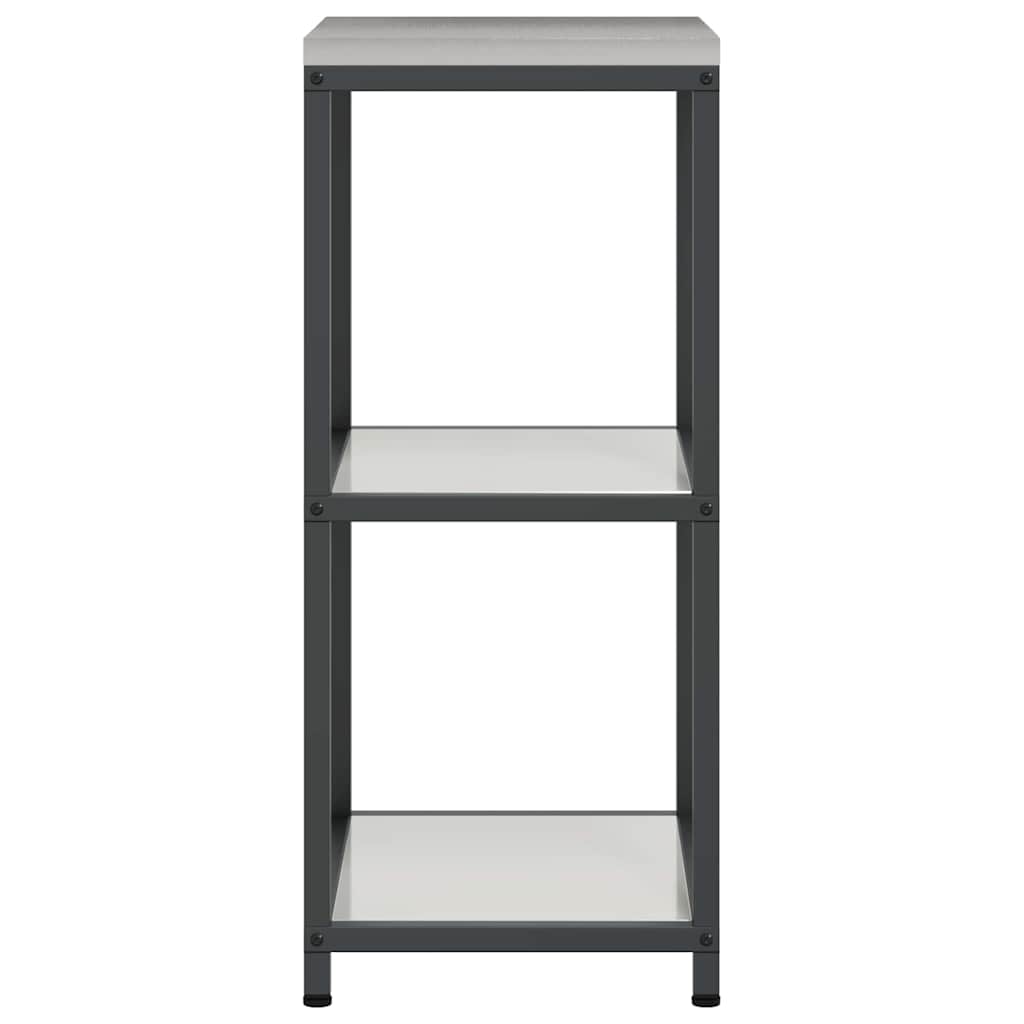 Kitchen Storage with Shelf Silver 40 x 50 x 92 cm Steel