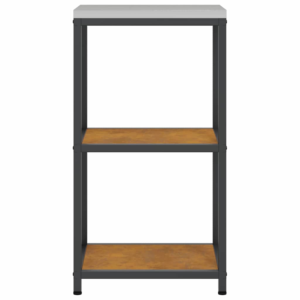 Kitchen Storage with Shelf Rusty 40 x 50 x 92 cm Steel