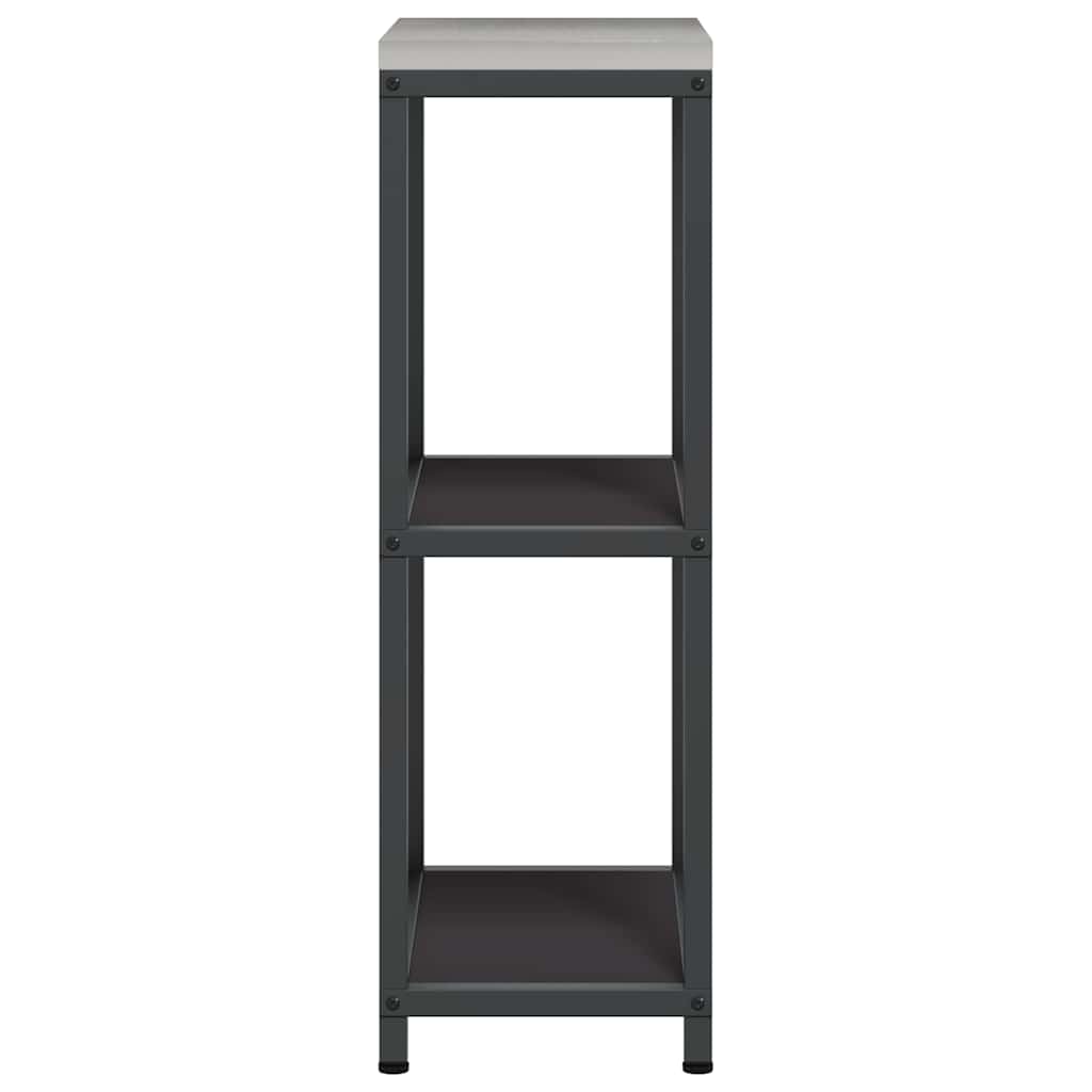 Kitchen Storage with Shelf Black 30 x 50 x 92 cm Steel