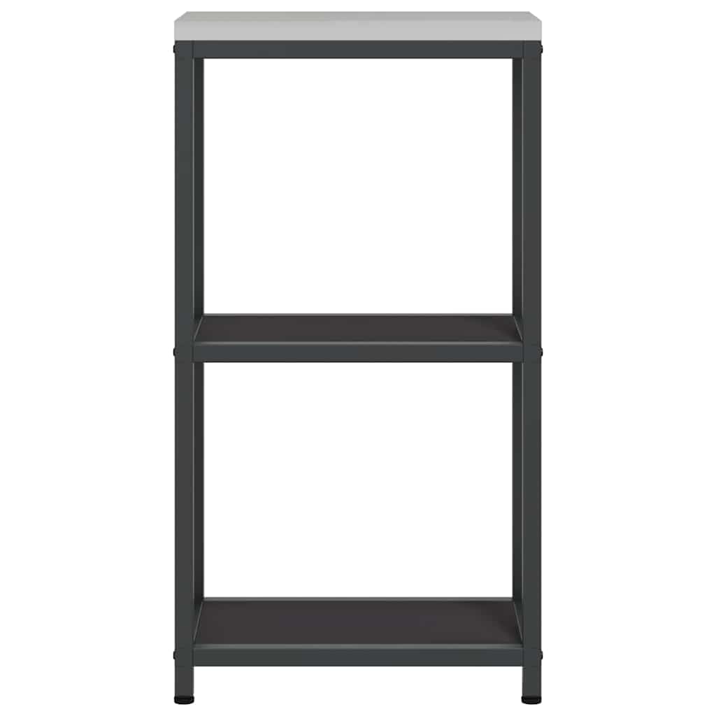 Kitchen Storage with Shelf Black 30 x 50 x 92 cm Steel